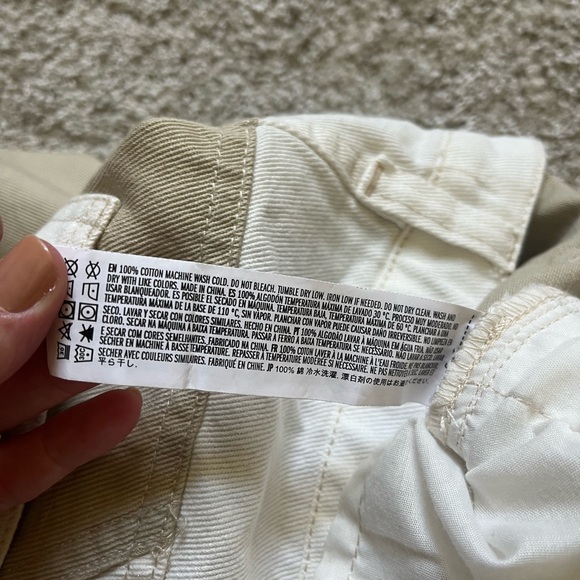 NWT Forever 21 Women's Size Small Tan White Colorblock Pants Boho Western - Picture 3 of 9